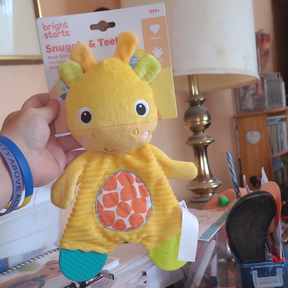Bright Starts Plush Giraffe Toy - Yellow and Green